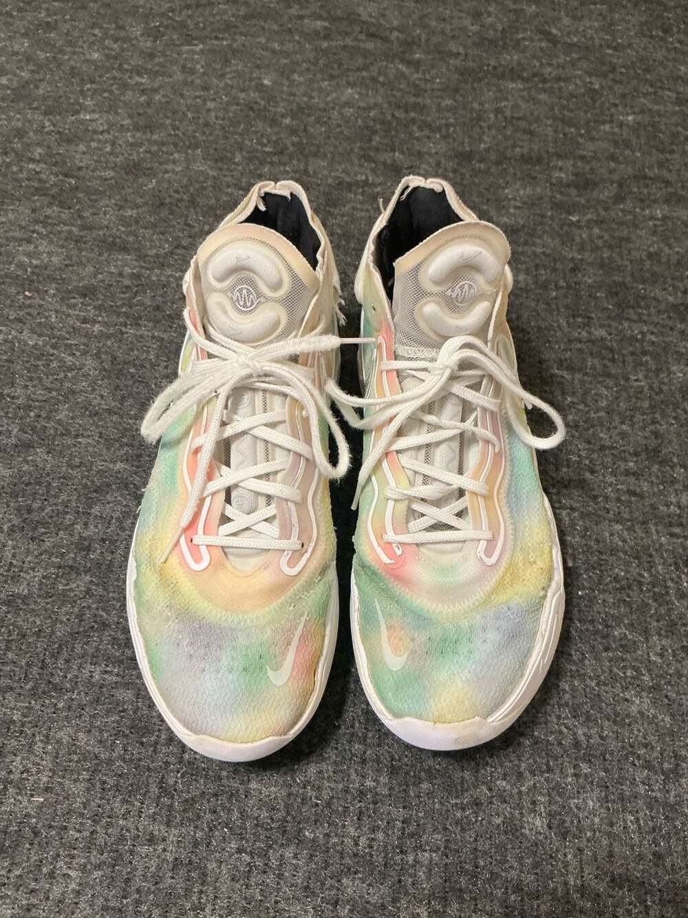 Nike Air Zoom GT Run Tie Dye Basketball Sneakers Mens Size 10.5 Multicolors
